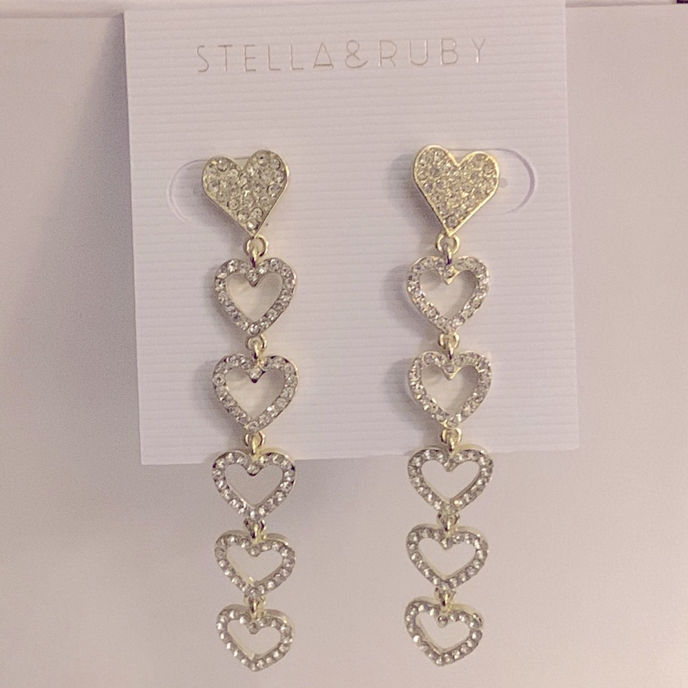 Stella & Ruby hearts earrings